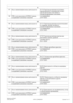 Выписка из реестра юридических лиц